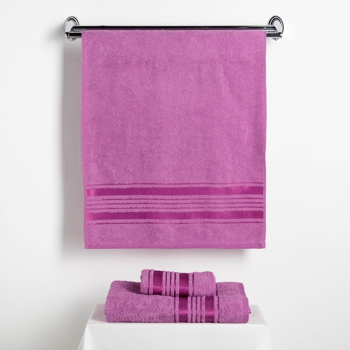 Полотенце Fidan "Incanto" 50х90 80% бамбук,20% хлопок 450 г/м2, сирень