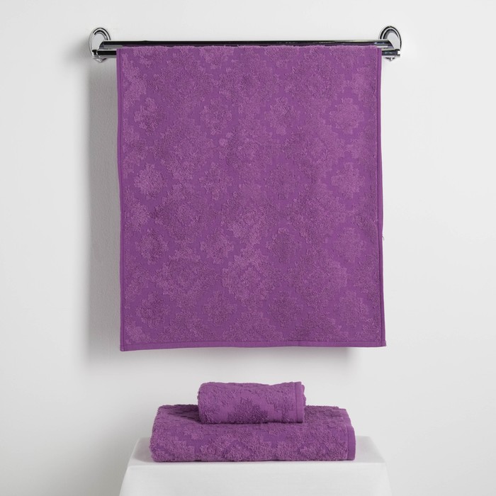 Полотенце Fidan "Unique" 70х130 80% бамбук,20% хлопок 450 г/м2 фиолетовый