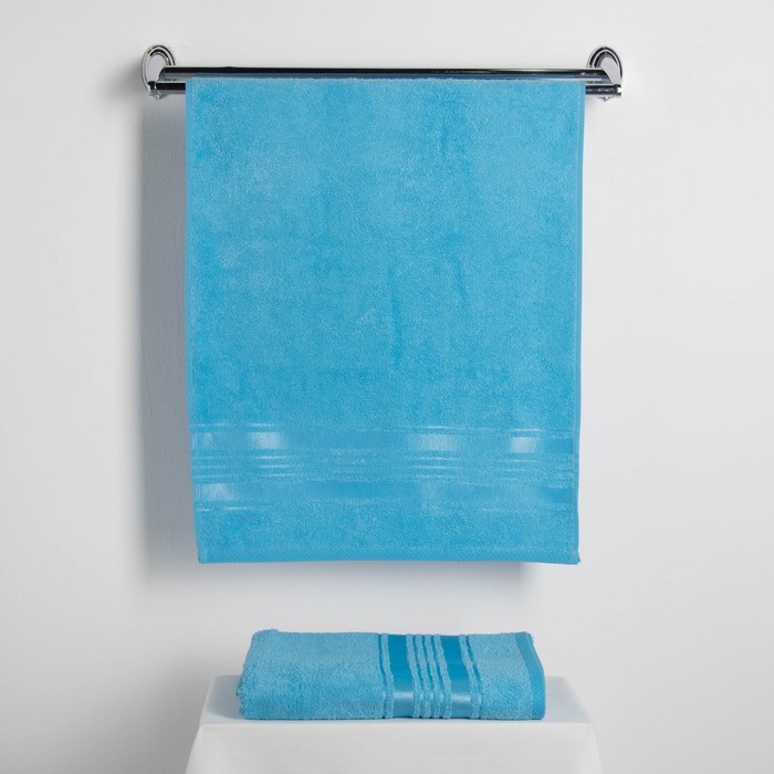 Набор полотенец Fidan "Incanto" 50х90,70х130 см. 80% бамбук,20% хл. 450 г/м2,бирюза