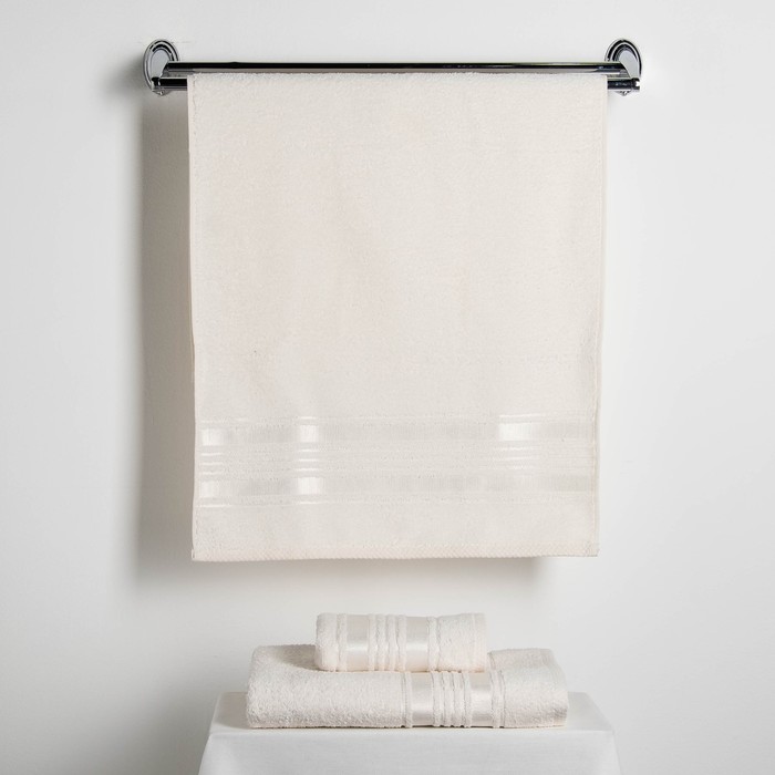 Набор полотенец Fidan "Incanto" 30х70,50х90,70х130 см 80% бамбук,20% хл.450г/м2,шампань