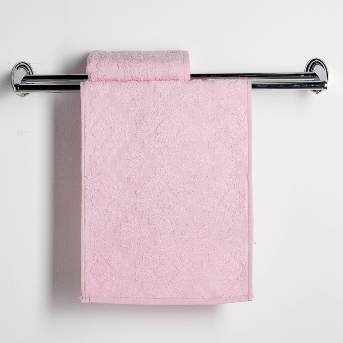 Набор полотенец Fidan "Unique" 30х70 см,2 шт 80% бамбук,20% хл. 450 г/м2, розовый