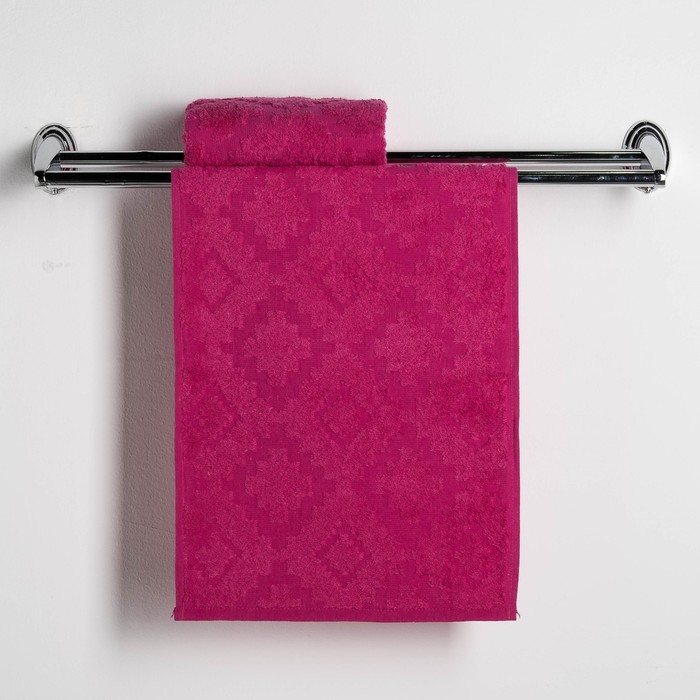 Набор полотенец Fidan "Unique" 30х70 см,2 шт 80% бамбук,20% хлопок 450 г/м2,фуксия