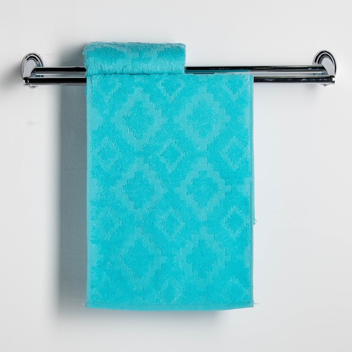 Набор полотенец Fidan "Unique" 30х70 см,2 шт 80% бамбук,20% хлопок 450 г/м2,голубой