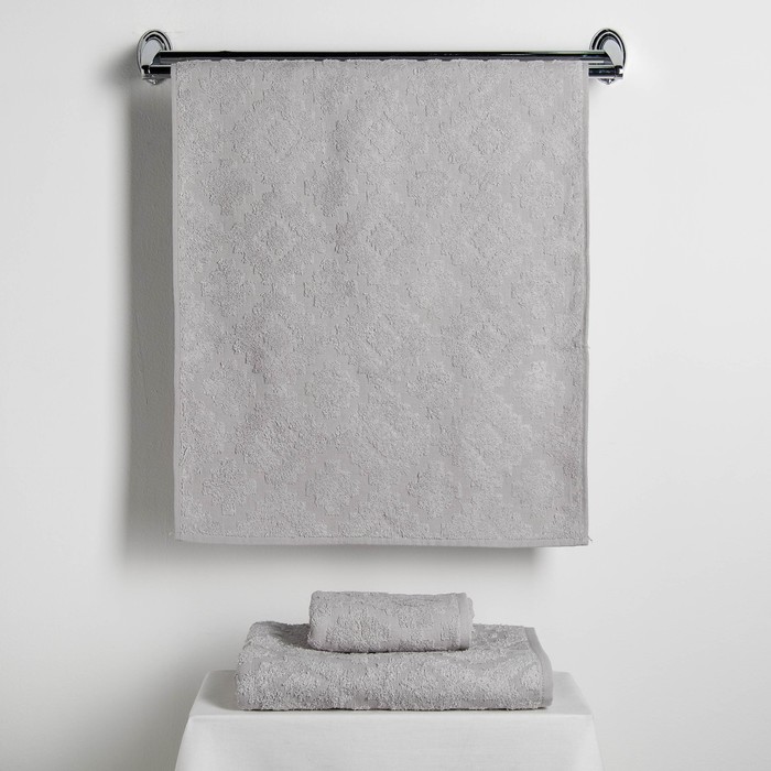 Набор полотенец Fidan "Unique" 30х70,50х90,70х130 см 80% бамбук,20% хл.450г/м2,серый