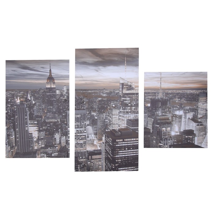 Модульная картина "Вид сверху"  26х31, 26х50 и 26х40,  78*50 см