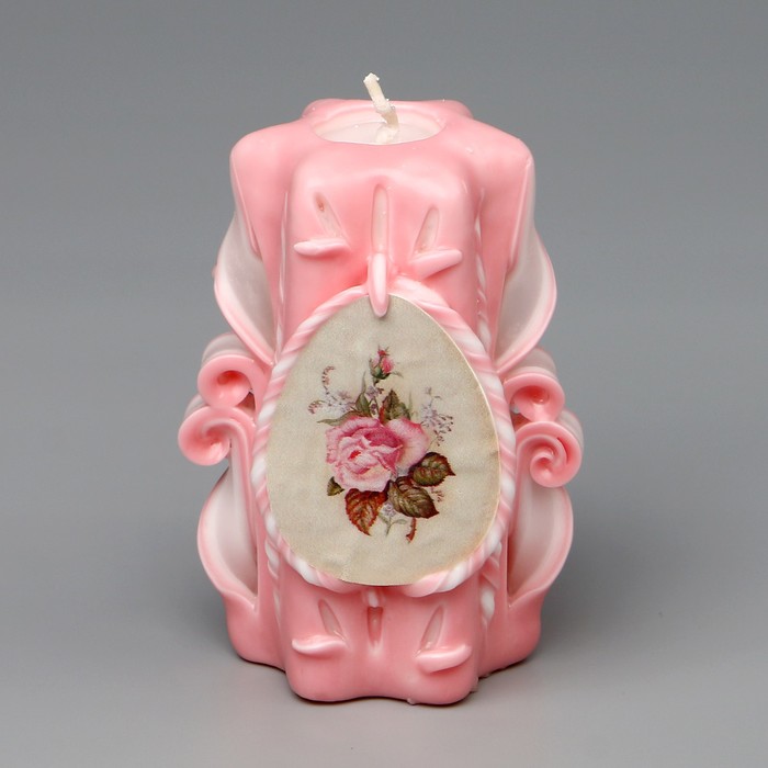 Свеча резная 10-11см "Шебби шик"