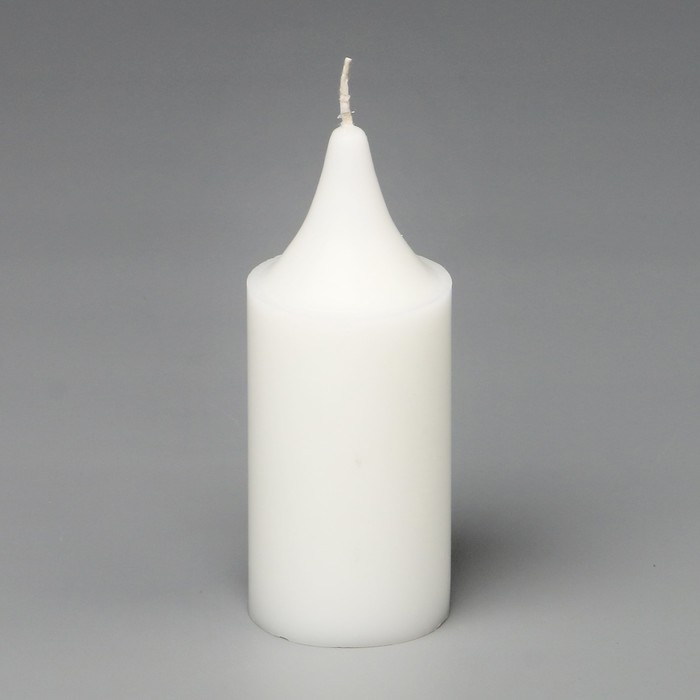 Свеча "Ручная работа" цилиндр, 4х10см, белая