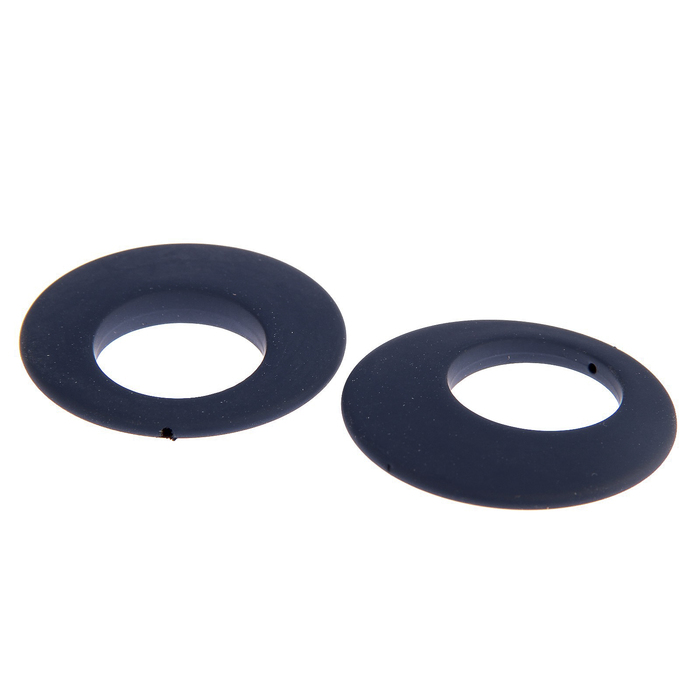 Набор прорезиненых бусин "Подвеска" синий, 2шт, d=5.5 см