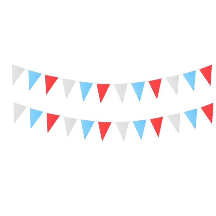 Гирлянда-вымпел "Россия", триколор, 5 метров