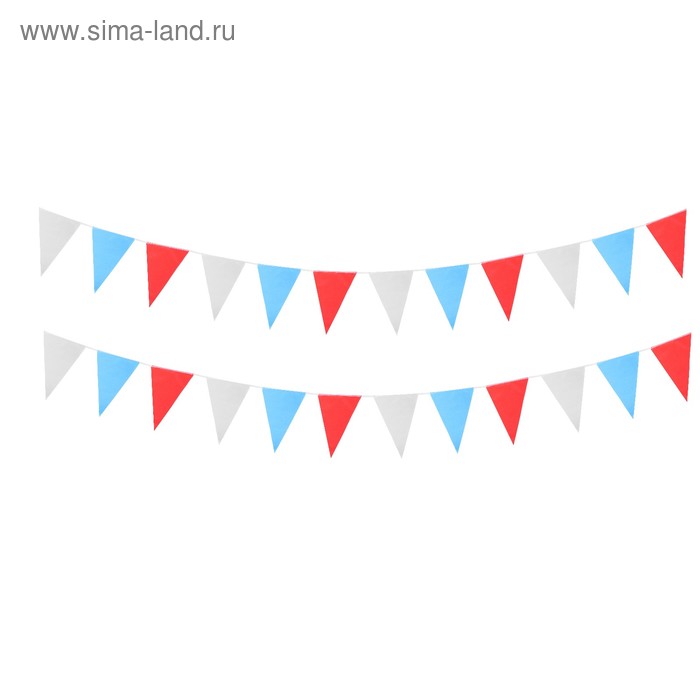 

Гирлянда-вымпел «Россия», триколор, 5 м