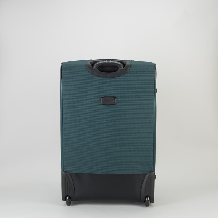 Чемодан большой с расширением 28", отдел на молнии, 2 наружных кармана, 2 колеса, цвет бирюзовый