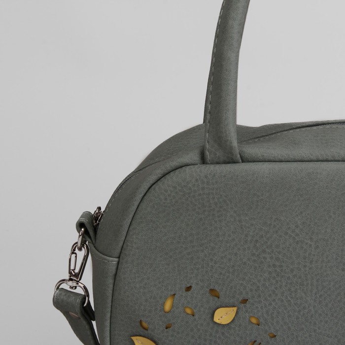 Сумка женская на молнии, 1 отдел, наружный карман, регулируемый ремень, цвет мятный