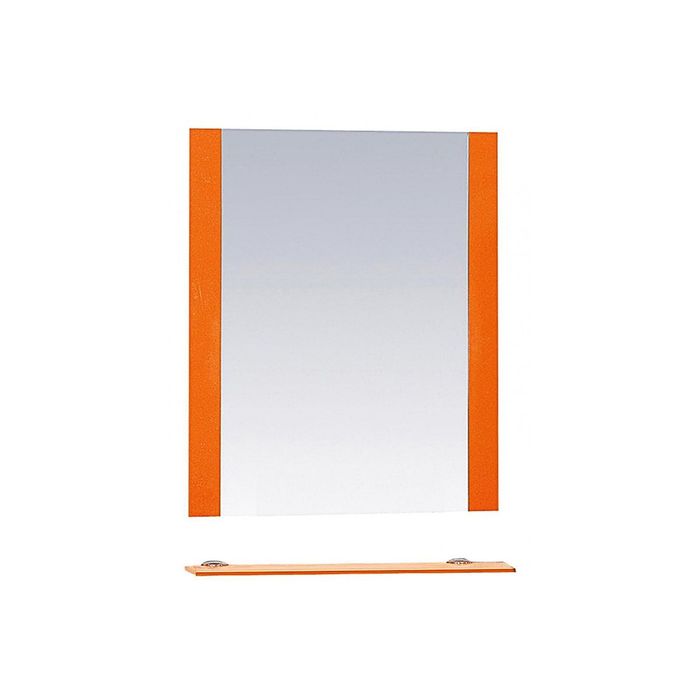 Зеркало Misty "Жасмин 60", с полочкой, оранжевый