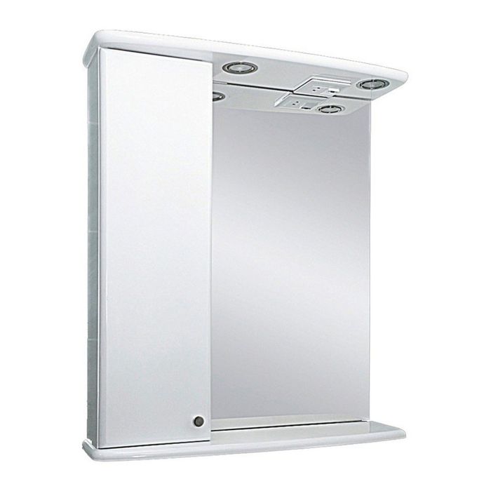 Шкаф-зеркало Misty "Астра-55", с подсветкой, левый