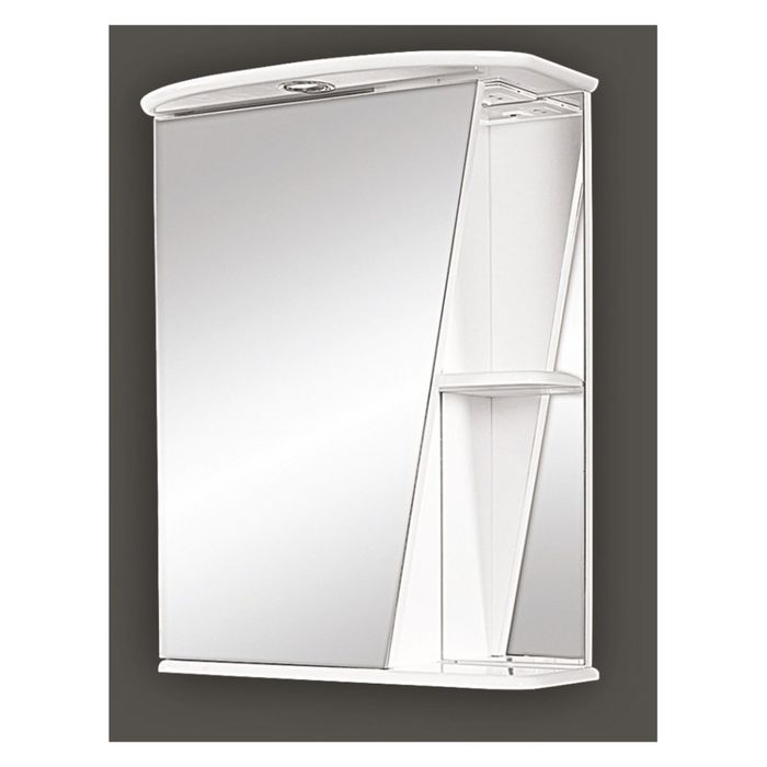 Зеркало Misty "Бриз-55", с подсветкой, левое