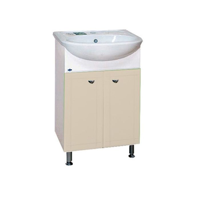 Тумба с раковиной Misty "Уют-50", прямоугольная, бежевая