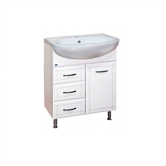 Тумба с раковиной Misty "Уют-60", 3 ящика