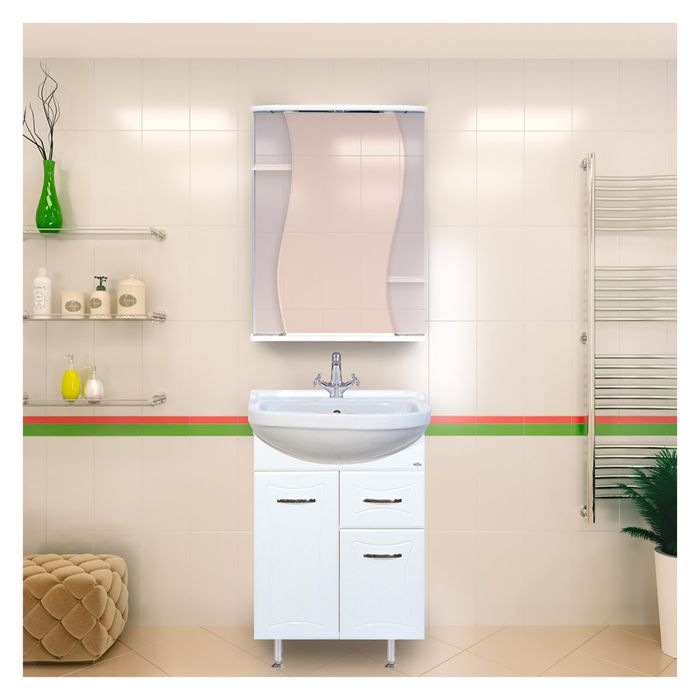 Тумба с раковиной Misty "Классик-55", с ящиком