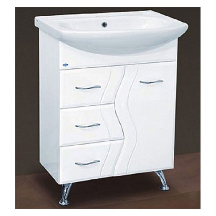 Тумба с раковиной Misty "Лагуна-65", 3 ящика