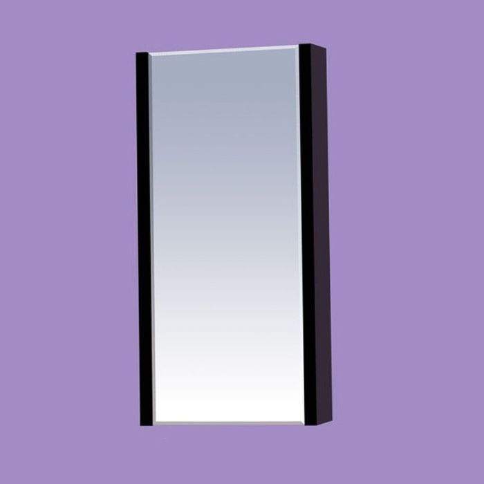 Шкаф-зеркало Misty "Мини-40", чёрное