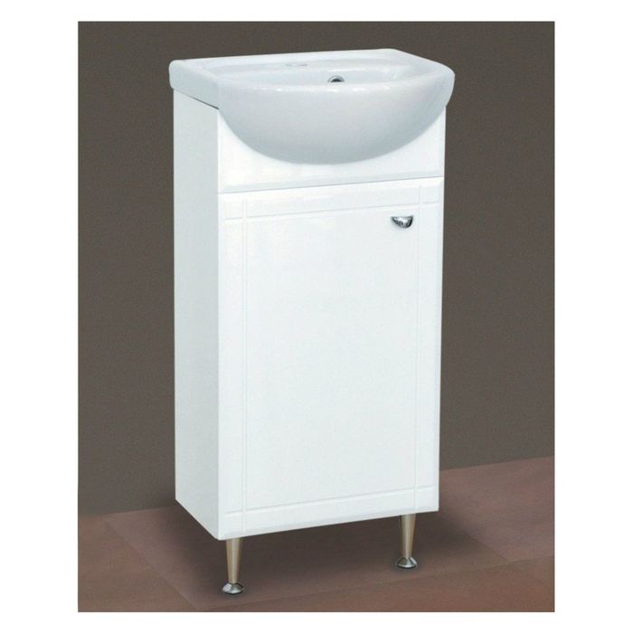 Тумба с раковиной Misty "Соло-40", прямоугольная дверь, левая