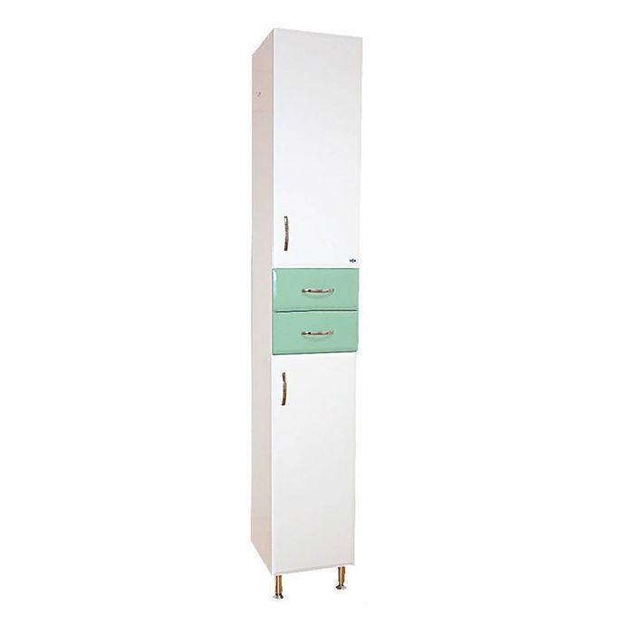 Пенал Misty 35, с корзиной, правый, на ножках, салатовый