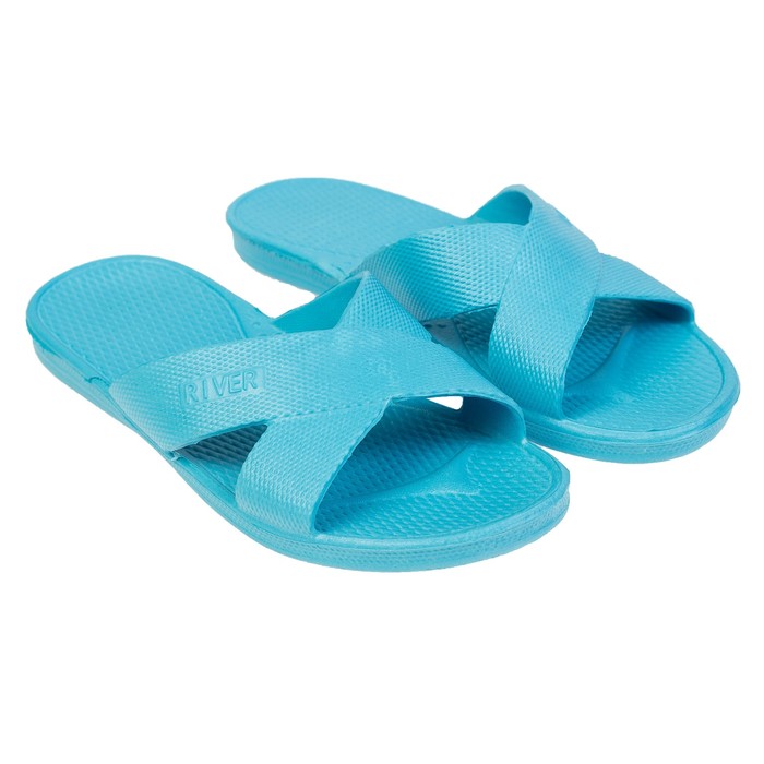 Сланцы женские River арт. 011 (голубой) (р. 40)