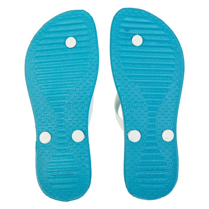 Сланцы женские River арт. 017 (голубой/белый) (р. 39)