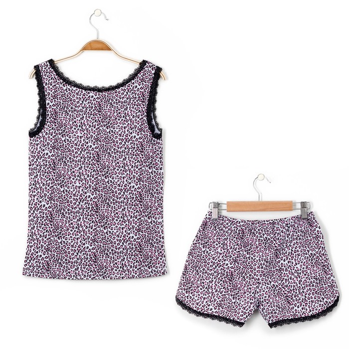 Комплект женский (майка, шорты) Весна 156 цвет розовый, р-р 48