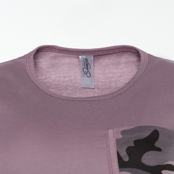 Комплект женский (футболка, шорты) 300 Камуфляж № 3 цвет розовый р-р 42