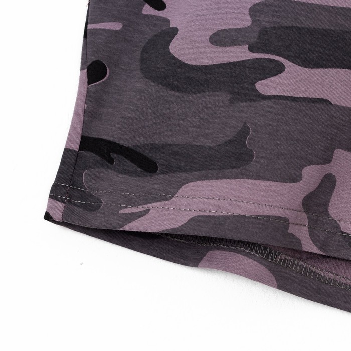 Комплект женский (футболка, шорты) 300 Камуфляж № 3 цвет розовый р-р 46