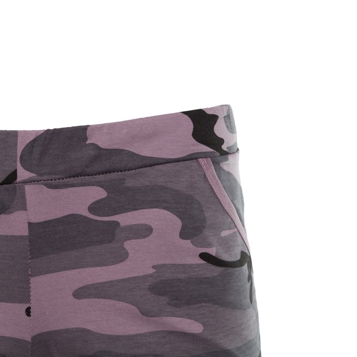 Комплект женский (футболка, шорты) 300 Камуфляж № 3 цвет розовый р-р 50