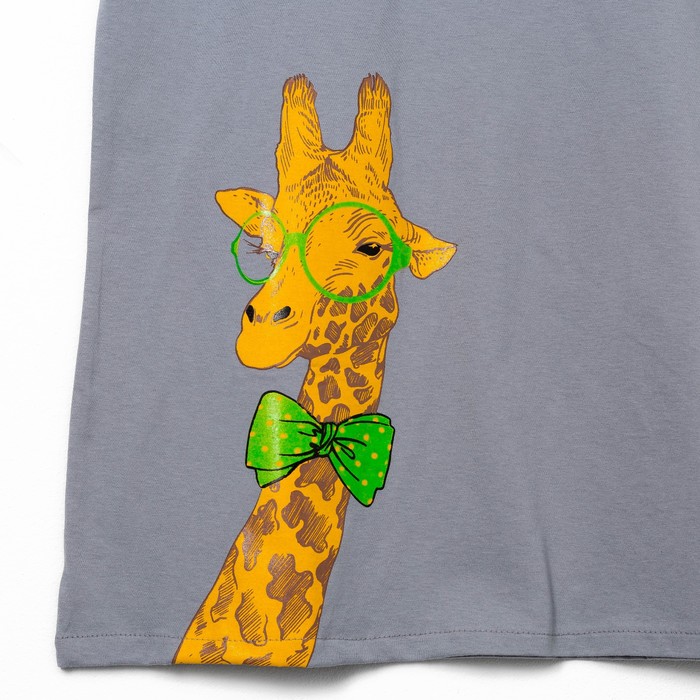 Туника женская 105 Жираф цвет серый, р-р 54