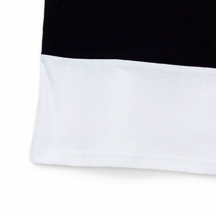 Пижама женская (майка, шорты) 137 цвет чёрно-белый, р-р 48