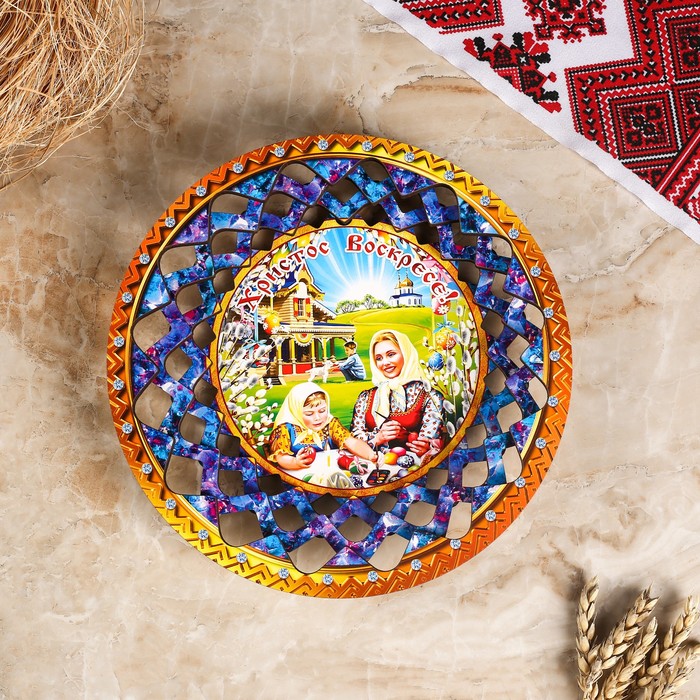 Тарелка конфетница "Домашний обед", 19.5х19.5см