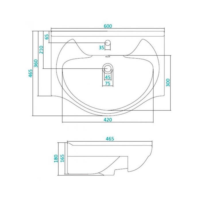 Раковина Байкал 60