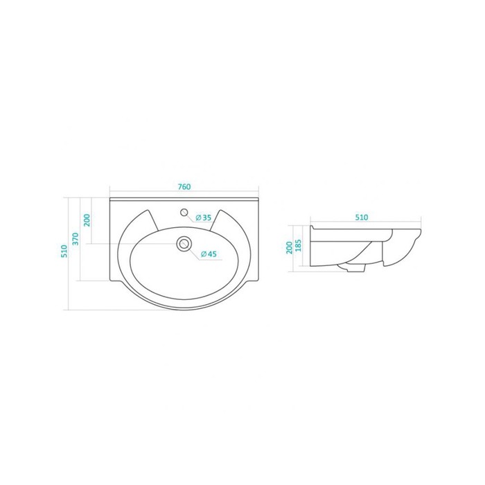 Раковина Байкал 75