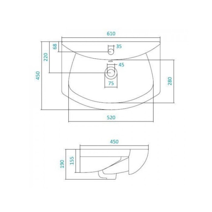 Раковина Балтика 60