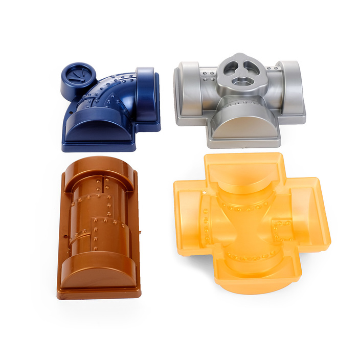 Набор формочек для песочницы "Вентиль" №2, цвет металлик