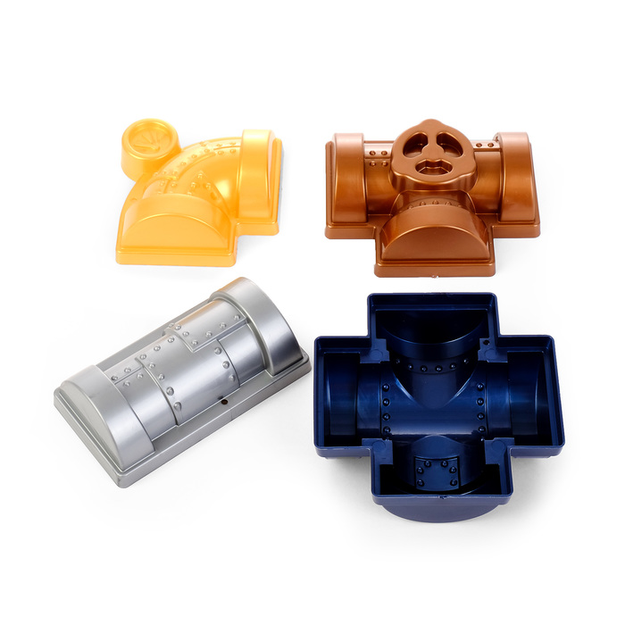 Набор формочек для песочницы "Вентиль" №4, цвет металлик