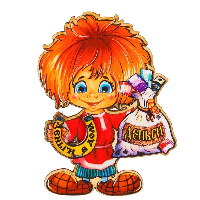 Магнит "Антон с мешком", большой