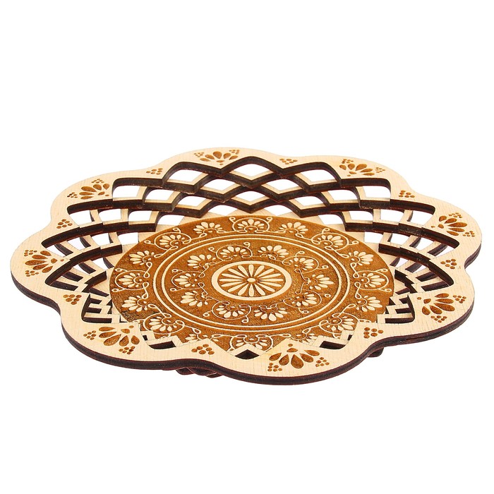 Тарелка "С Гравировкой", круглая, средняя