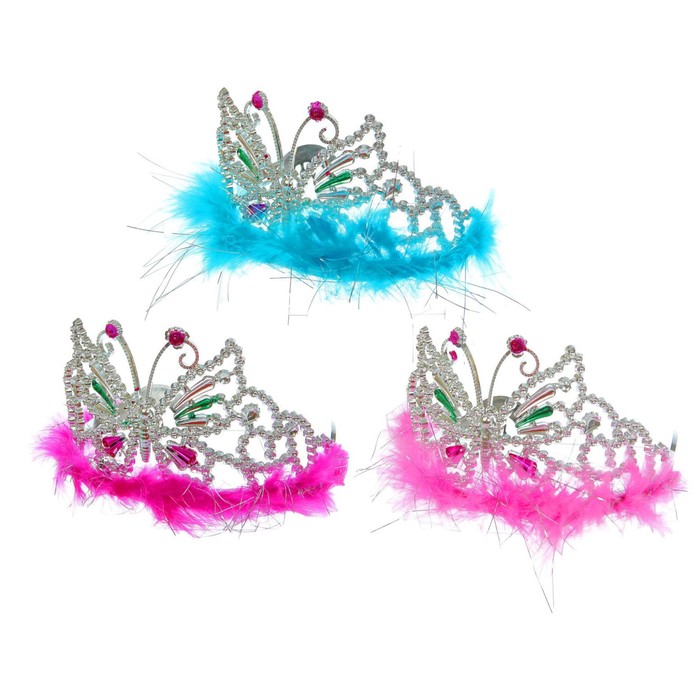 Корона меховая "Бабочка"