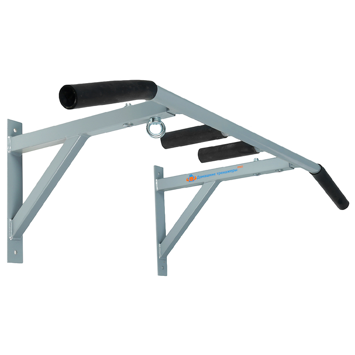 Турник настенный, 3 хвата, наклонные ручки