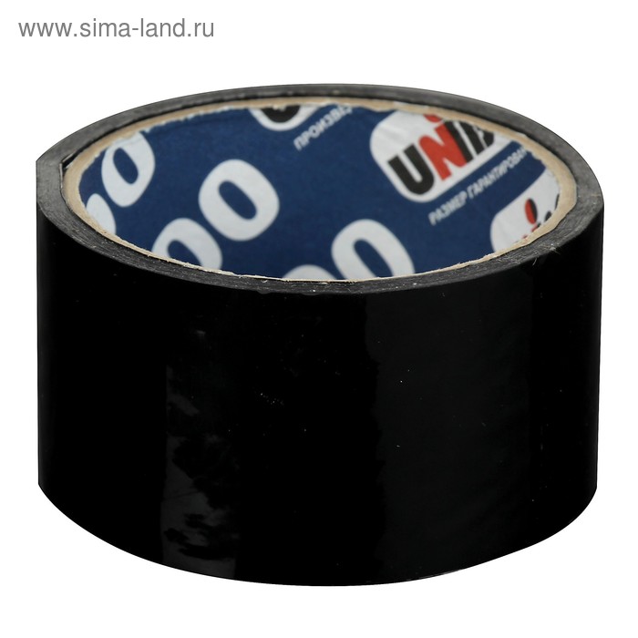 цена Клейкая лента упаковочная 48 мм х 24 м, 45 мкм UNIBOB 600 (черная)