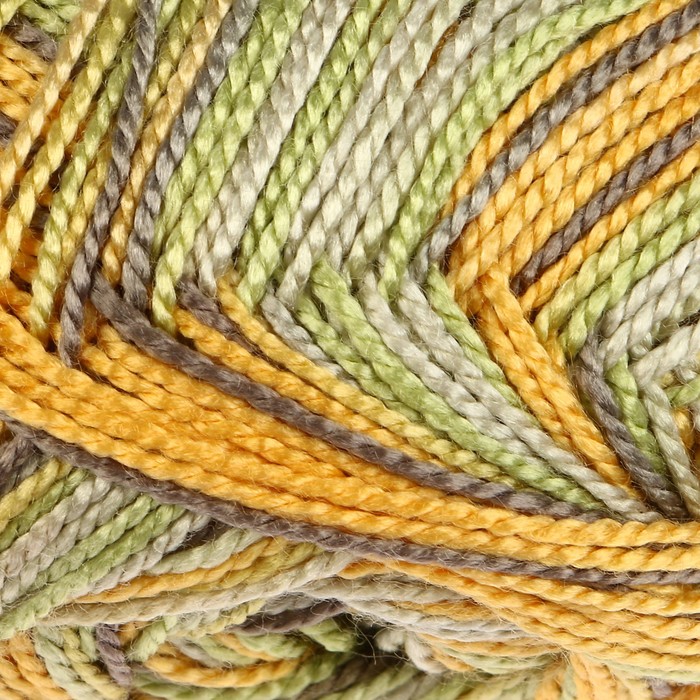 Пряжа "Visantia Legend Print" 100% акрил 250м/50г (091 жёлтый-хаки)