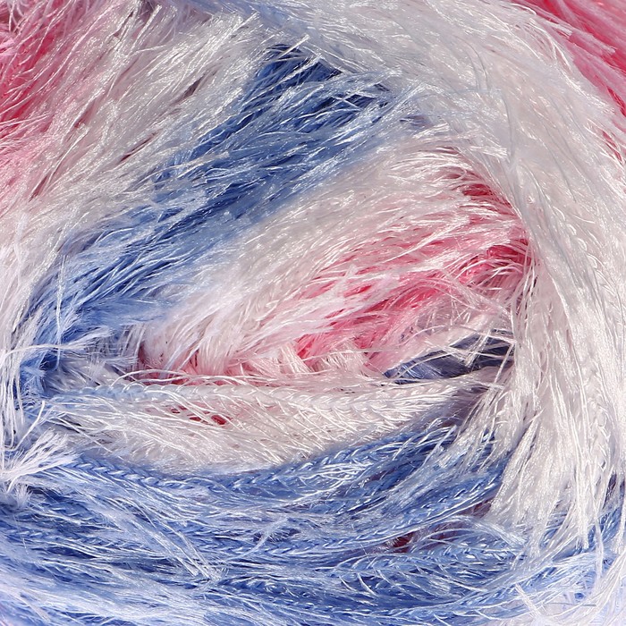 Пряжа "Visantia Trafka" меланжевая 100% полиэстер 150м/100г (1050 голубо-розов.)