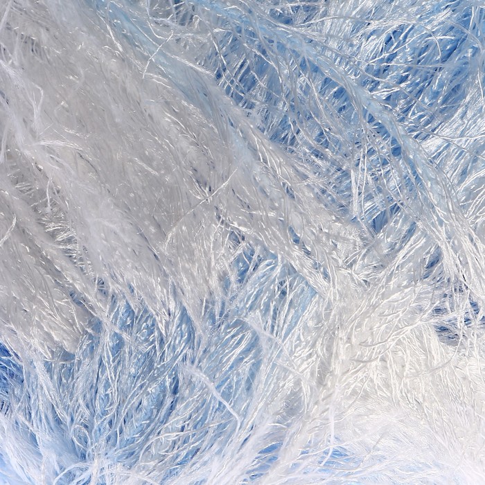 Пряжа "Visantia Trafka" меланжевая 100% полиэстер 150м/100г (3327 бело-голубой)