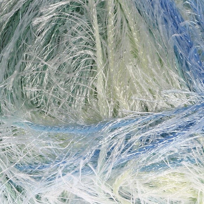 Пряжа "Visantia Trafka" меланжевая 100% полиэстер 150м/100г (4030 жёлто-голубой)