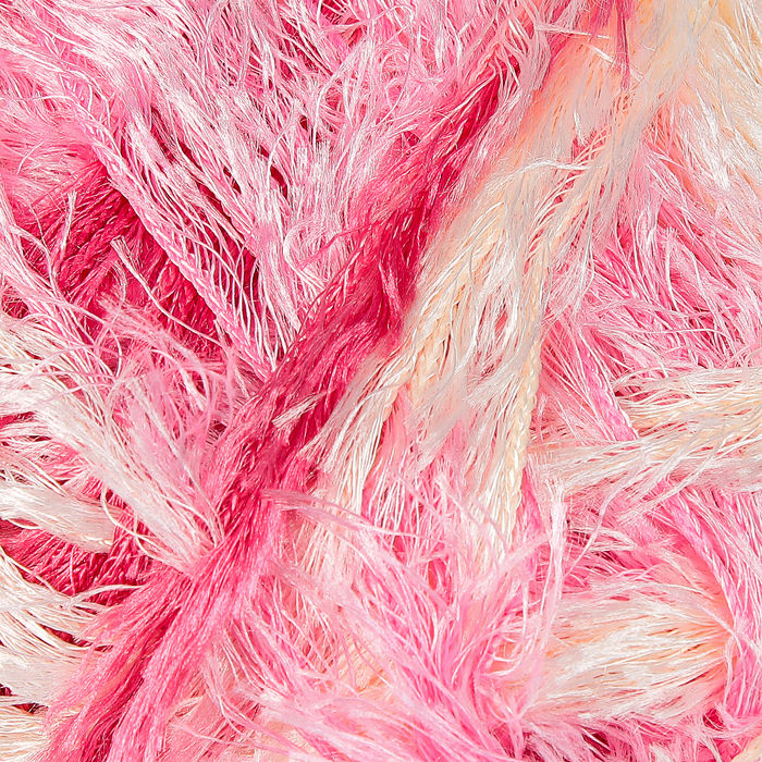 Пряжа "Visantia Trafka" меланжевая 100% полиэстер 150м/100г (7350 оранж-малинов)